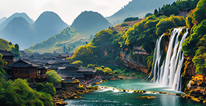 貴人游：黃果樹瀑布/荔波大小七孔/西江千戶苗寨/青巖古鎮雙臥7日雙飛5